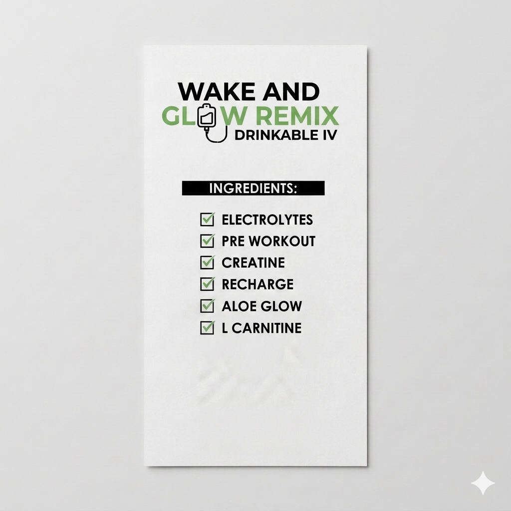 Wake and Glow Label