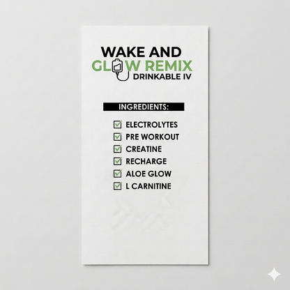 Wake and Glow Label
