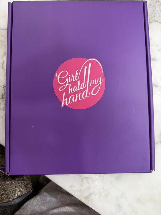 Girl hold my hand journal