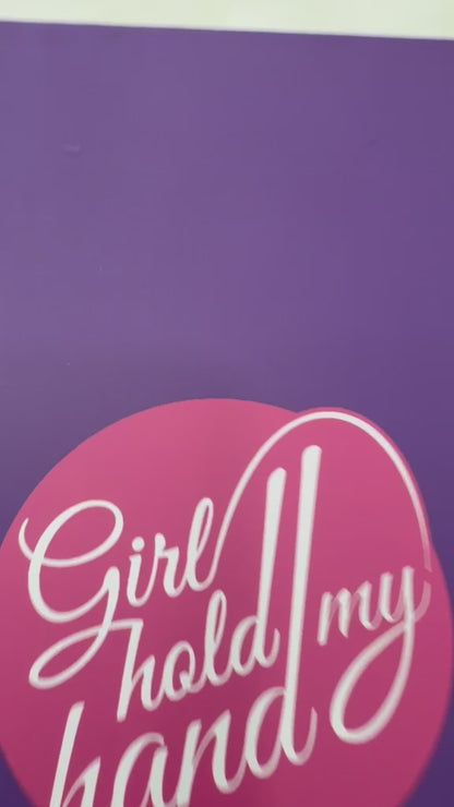 Girl hold my hand journal